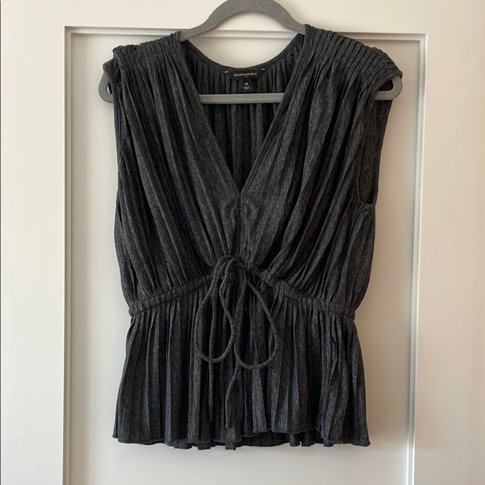 Draped Sleeveless Top